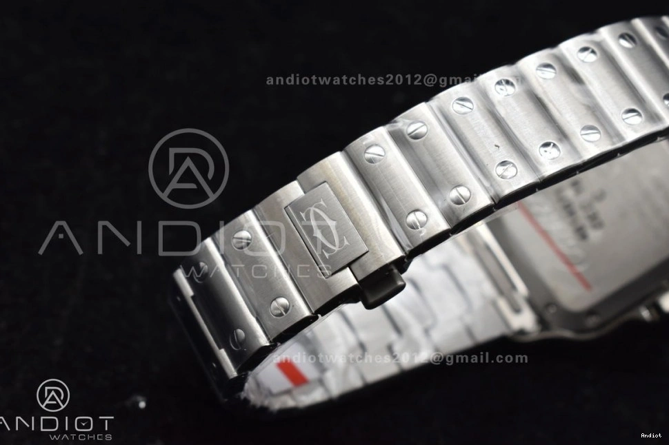 35mm SS Edition MIYOTA Best Cartier V2 Santos Bracelet SmartLinks BVF 9015 SS de White on 1:1 Dial 0109